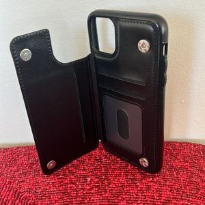 Phone Case Wallet Sleeve- Flap for Money and Credit Cards
